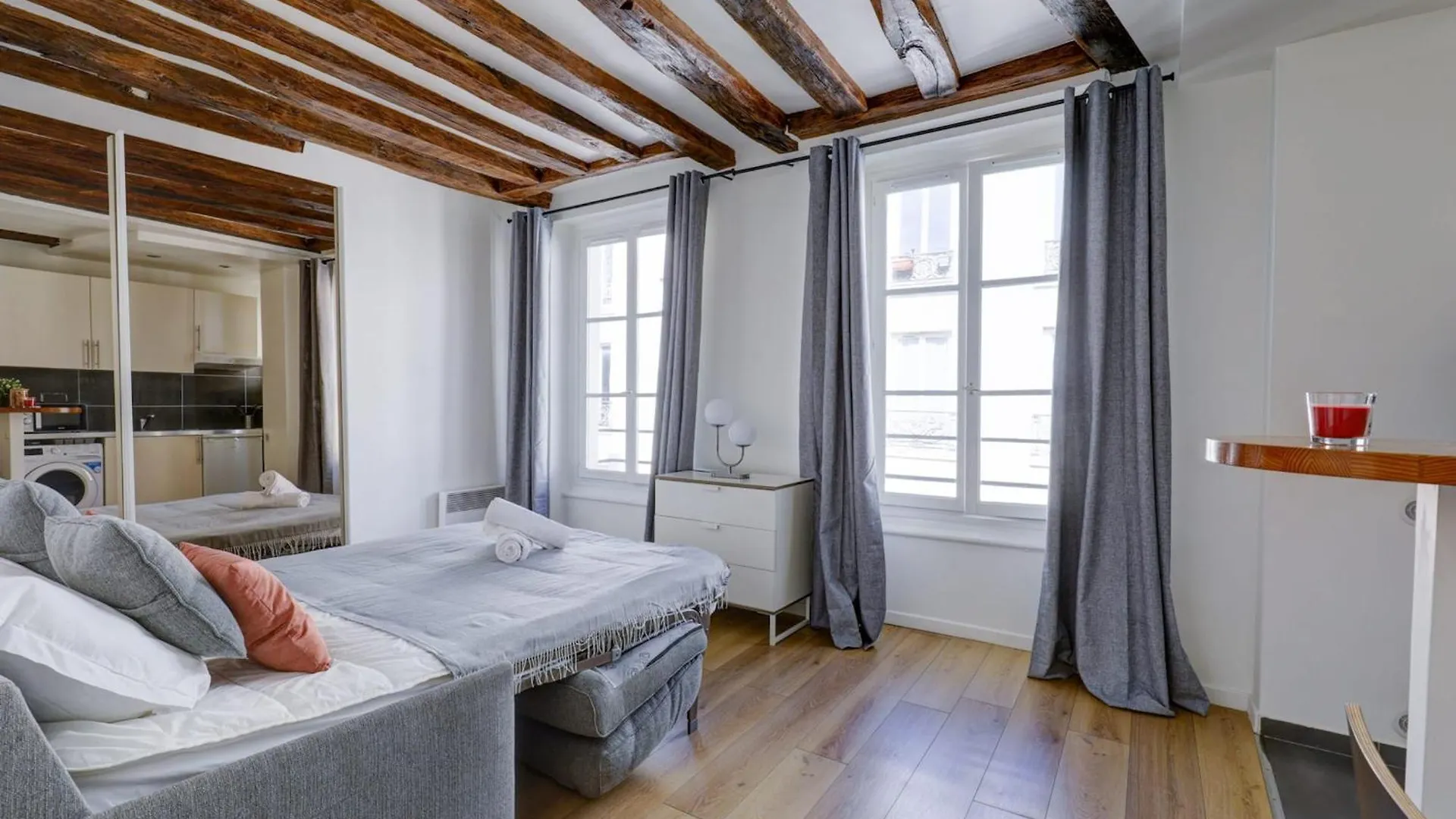 파리 Le Marais Apart 1Br Cozy 아파트 0*,
